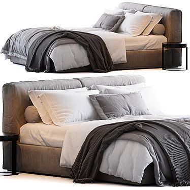 Cozy Comfort: Frigerio Cooper Bed 3D model image 1 