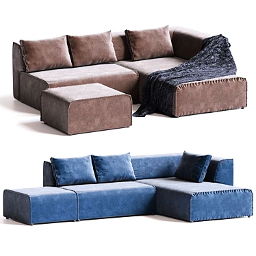 Infinity Modular Sofa: Versatile Contemporary Design 3D model image 1 