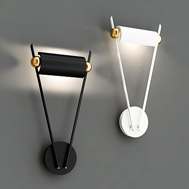 Elegant Wall Light by Catellani & Smith 3D model image 1 