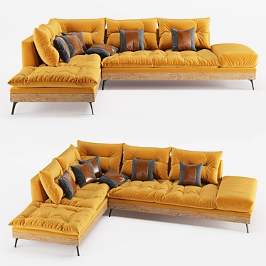 Elegant Casablanca Sofa for Corona 3D model image 1 