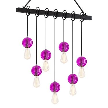 Metropolis Chandelier: Modern, Elegant Lighting 3D model image 1 