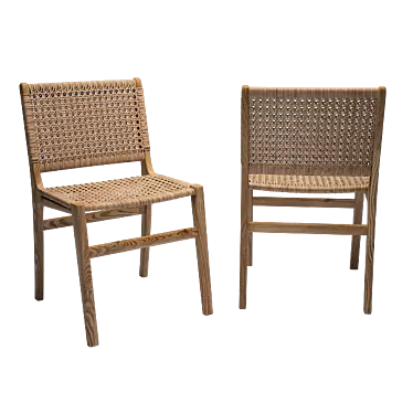 Olympus Rattan Dining Chair: Elegant and Comfortable 3D model image 1 