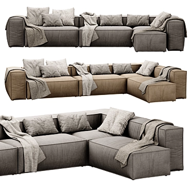 MODULAR COSIMA SOFA: Versatile Elegance 3D model image 1 