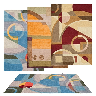  Versatile Set of 6 Rugs 3D model image 1 