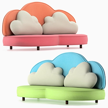 Kids 3D Sofa - Vray Render | 3Ds Max & FBX Formats 3D model image 1 