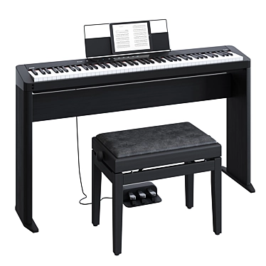 Casio PX-S1000: Stylish and Compact Digital Piano 3D model image 1 