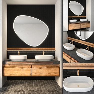 GESSI Bathroom Furniture Set 3D model image 1 