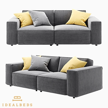 Modular Om Como Sofa 3D model image 1 