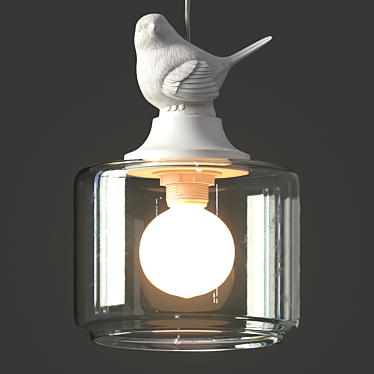 Sleek Loft IT Pendant Light 3D model image 1 