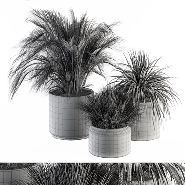 Fresh Greenery: Indoor Plant Set 3D model image 1 