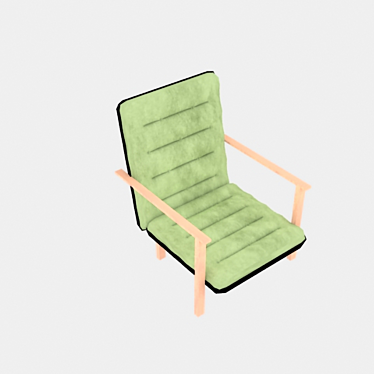 Sleek Modern Office Chair 3D model image 1 