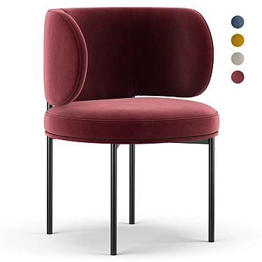 Sleek Akiko Chair: Modern Design 3D model image 1 