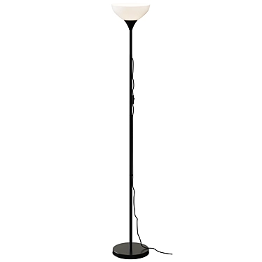 Title: No-Nut Black Floor Lamp 3D model image 1 