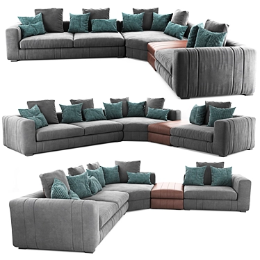 Lapo Modular Sofa: Stylish and Versatile 3D model image 1 