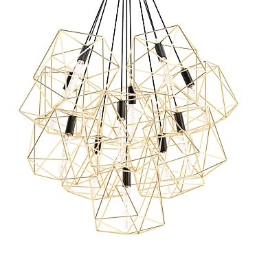 Elegant Astrid Multi Light Pendant 3D model image 1 