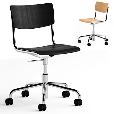 Modern Thonet S 43 DR Office Chair 3D model image 1 