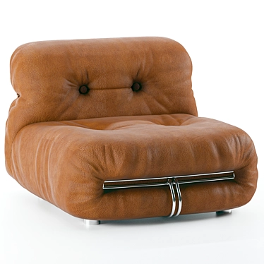 Soriana Lounge Chair: Stylish and Comfortable 3D model image 1 