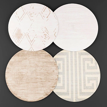 Modern Round Rugs Collection 3D model image 1 