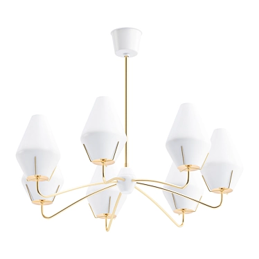 Sleek Swedish Ceiling Lamp: ASEA 3D model image 1 