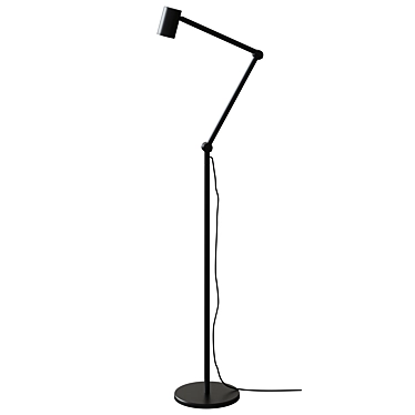 Modern Anthracite Floor/Reading Lamp 3D model image 1 