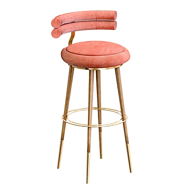 Betsi Bar Chair - Stylish and Versatile Seating Solution 3D model image 1 