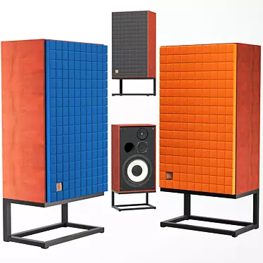 Ultra Bass Stand Speakers 3D model image 1 