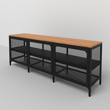 Stylish TV Stand: FJÄLLBO Curbstone 3D model image 1 