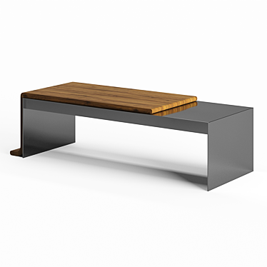 Bower Melt Coffee Table: Sleek Elegance 3D model image 1 