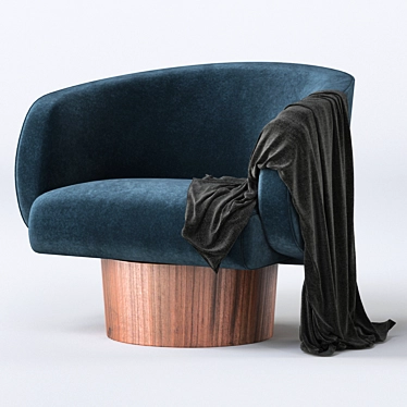 Modern Rotunda Chair: Stylish, Sleek, and Comfortable 3D model image 1 