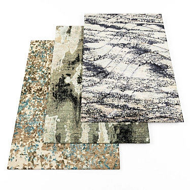 Modern Rugs Set 3D model image 1 