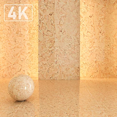  Cream Marble No. 3 - Elegant and Versatile 3D model image 1 