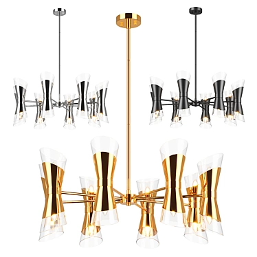 81716x Strato Lightstar Chandelier 3D model image 1 