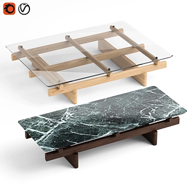 Modern Minimalist Coffee Tables 3D model image 1 