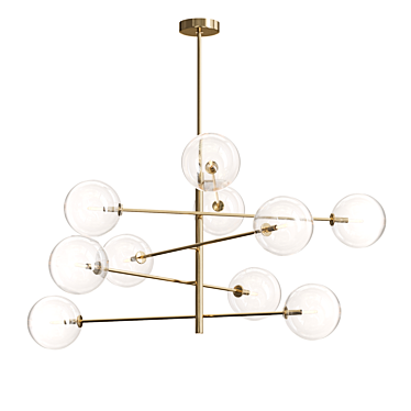 Bolle Hanging Lamp: Sleek Elegance 3D model image 1 
