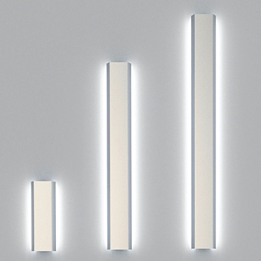 Sleek and Healthy Wall Sconce 3D model image 1 