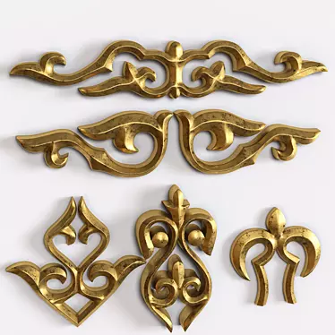 Elegant Trim Ornament for Enhancing Decor 3D model image 1 