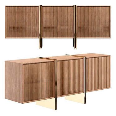 Contemporary Sideboard Ripas: Sleek and Functional 3D model image 1 