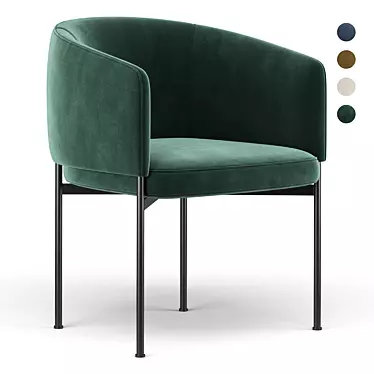 Sleek Bonnet Dining Chair: Timeless Elegance 3D model image 1 