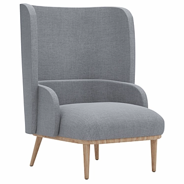 Elegant Copenhagen Wing Chair: Stylish, Comfortable, and High-Quality 3D model image 1 