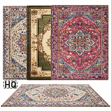 Luxury Texture Premium Rug 3D model image 1 