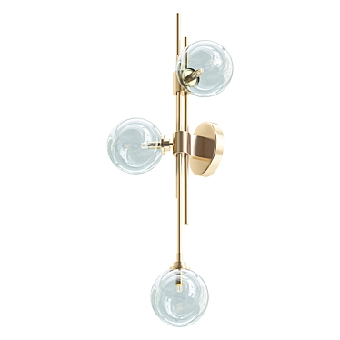 Elegant Wall Light: Trilogy 3D model image 1 