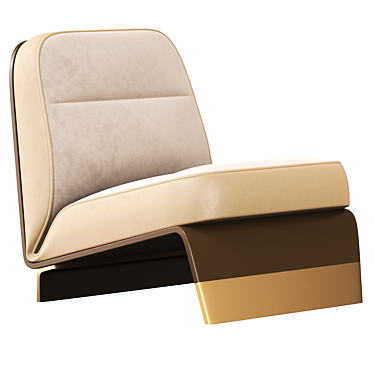 Contemporary Greta Armchair 3D model image 1 