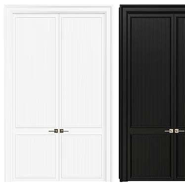 Modern Interior Door: Vray Render 3D model image 1 