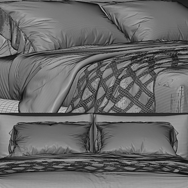 Sleek Poliform Dream Bed 3D model image 1 