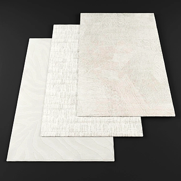 High Resolution Random Rugs Set 3D model image 1 