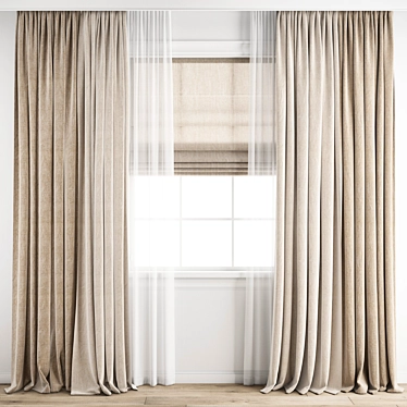 Poly Curtain - 3D Model Set 3D model image 1 