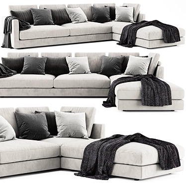 Marac Malibu Sofa: Comfortable, Stylish, and Spacious 3D model image 1 