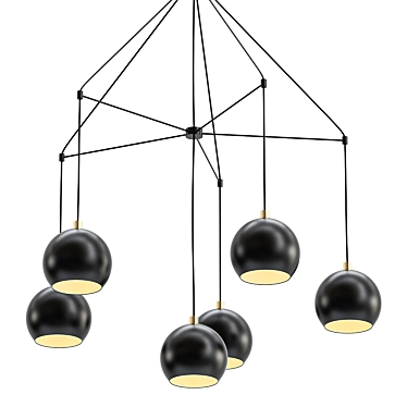 Elegant Lumion Neruni Chandelier 3D model image 1 