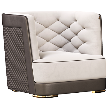 Vittoria Frigerio Greppi Armchair: Elegant and Versatile 3D model image 1 