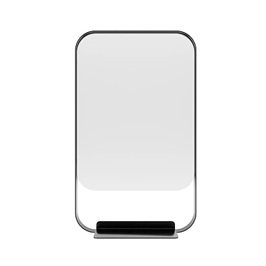 Iron Frame Rectangular Mirror with Shelf 3D model image 1 